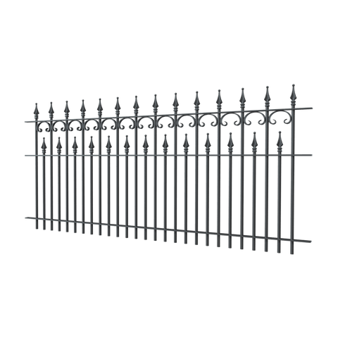 Zaun Lugano | Pulverbeschichtet anthrazit