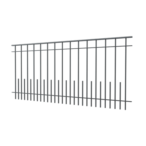 Geländer Perugia als 3D-Modell | Pulverbeschichtet anthrazit
