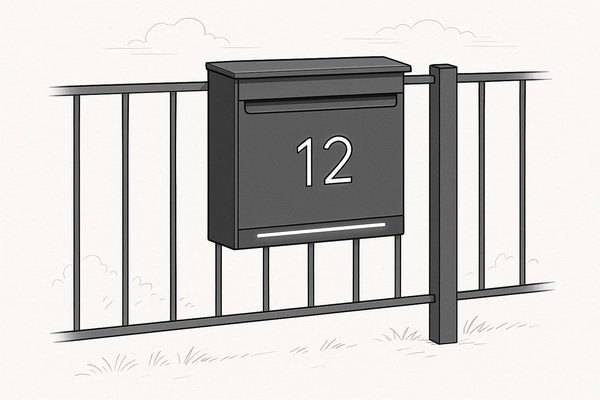 Attaching a mailbox to a fence: the best solutions