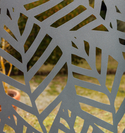 Sichtschutz Livenza pulverbeschichtet anthrazit Detail