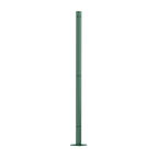 Eckpfosten zum Aufschrauben für Metallsichtschutz 3D Modell | Pulverbeschichtete Sonderfarbe RAL 6005 Moosgrün