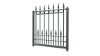 Gartentor Lucca als 3D Modell | Pulverbeschichtet Sonderfarbe RAL 7016 Anthrazitgrau