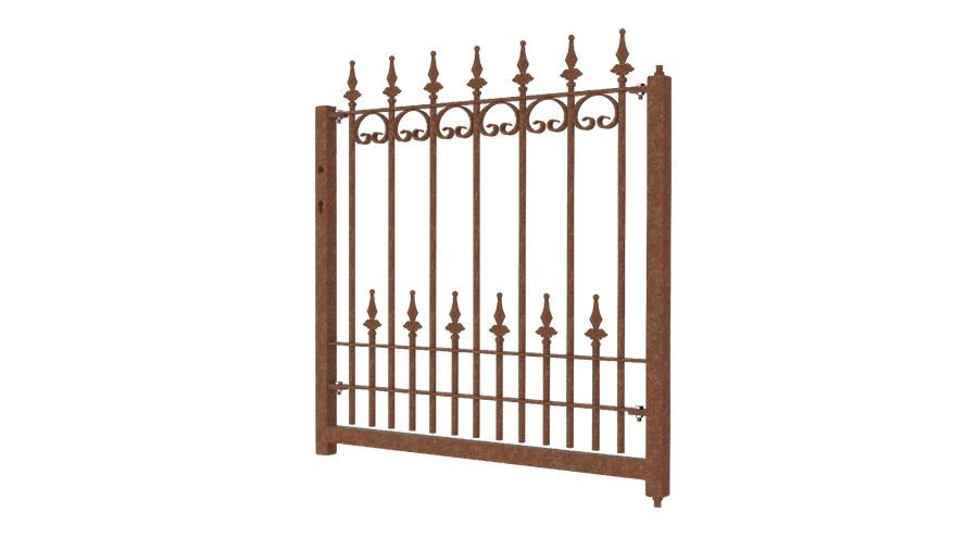 Gartentor Lucca als 3D Modell | Unbeschichtet