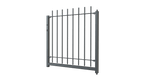 Gartentor Padua als 3D Modell | Pulverbeschichtet Sonderfarbe RAL 7016 Anthrazitgrau