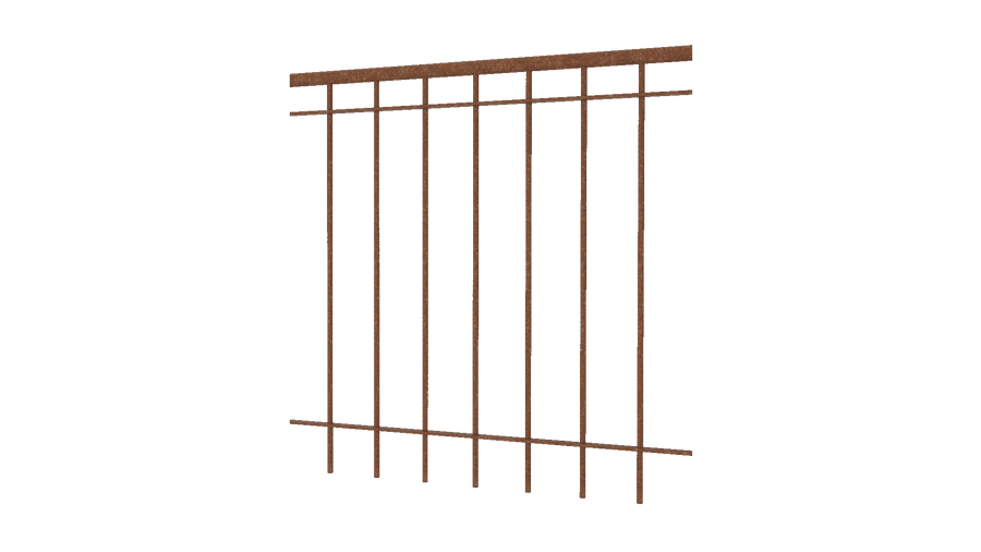 Geländer Ancona als 3D-Modell | Unbeschichtet