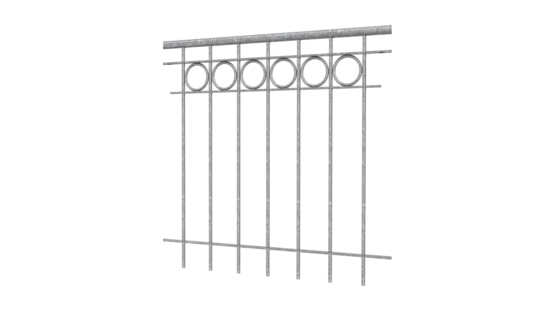 Geländer Belluno als 3D-Modell | Feuerverzinkt