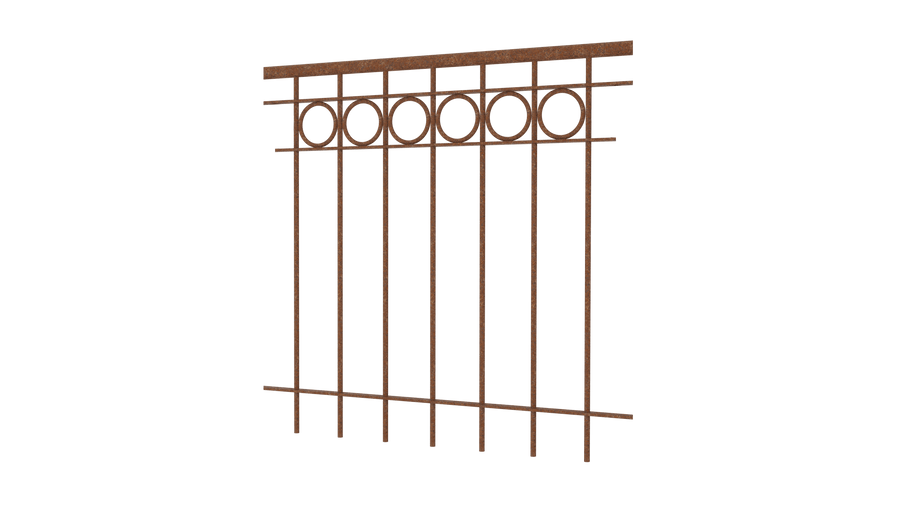 Geländer Belluno als 3D-Modell | Unbeschichtet