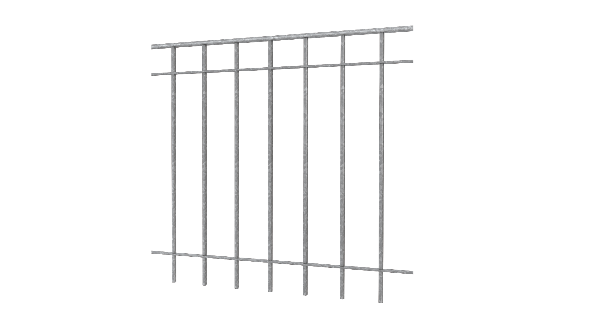 Geländer Padua als 3D-Modell | Feuerverzinkt
