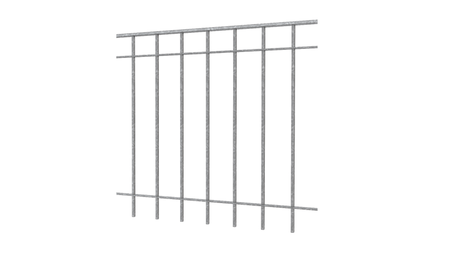 Geländer Padua als 3D-Modell | Feuerverzinkt