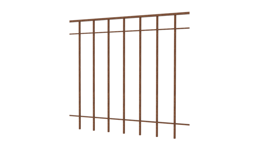 Geländer Padua als 3D-Modell | Unbeschichtet