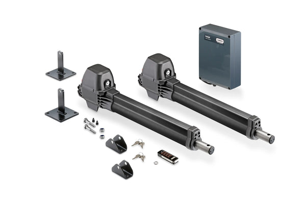 Twist electric drive for courtyard gates