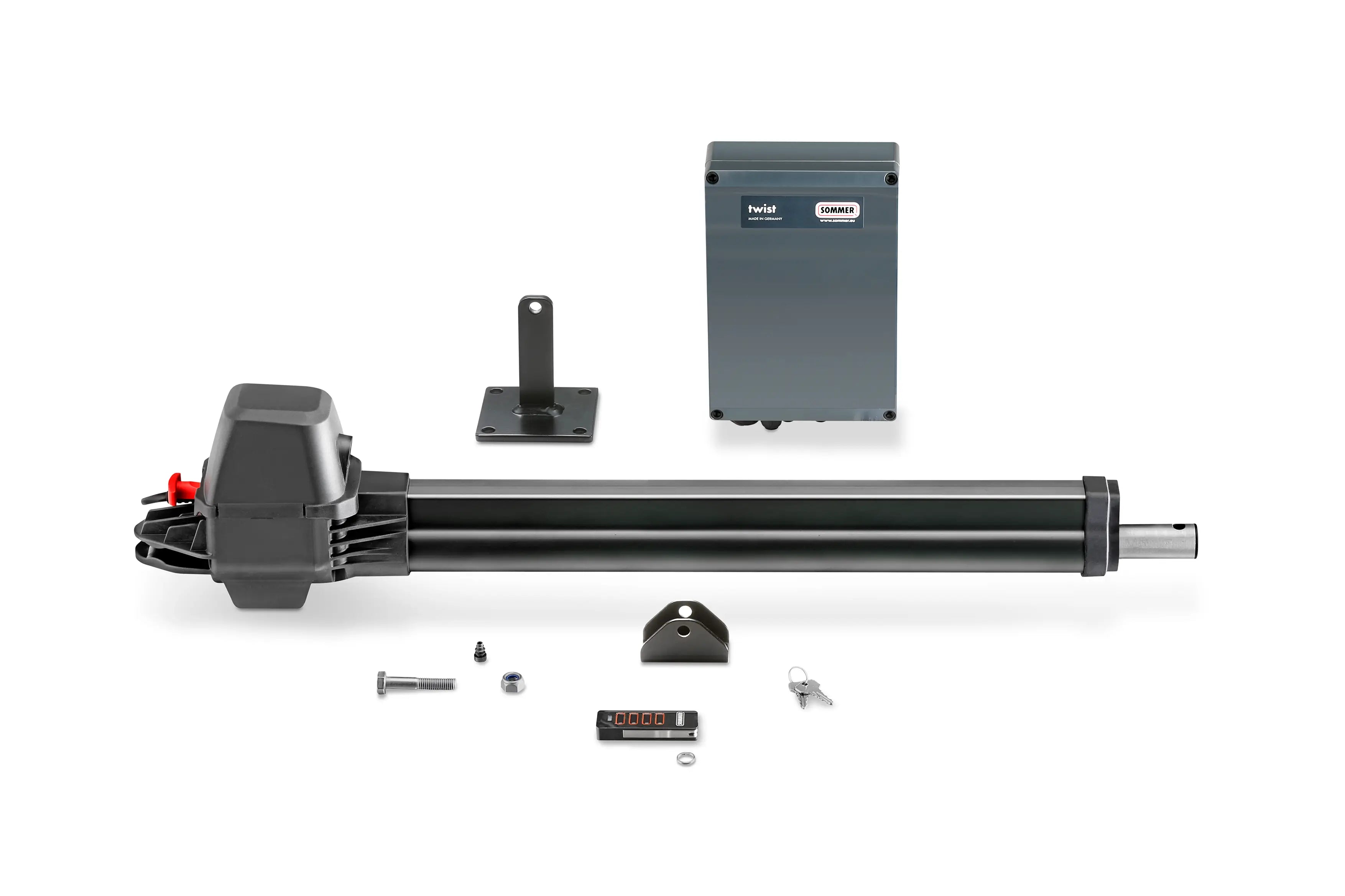 Twist electric drive for garden gates