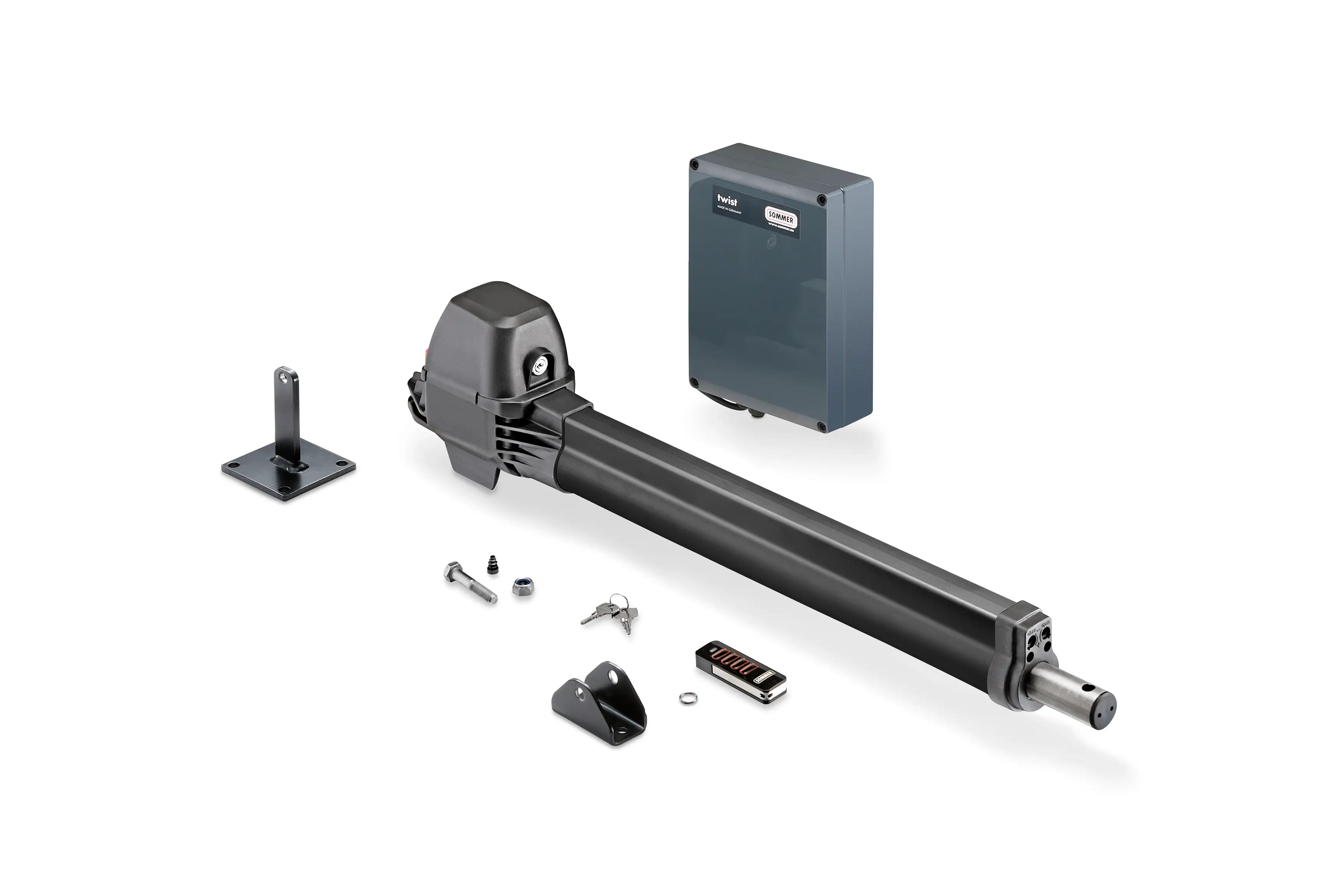 Twist electric drive for garden gates