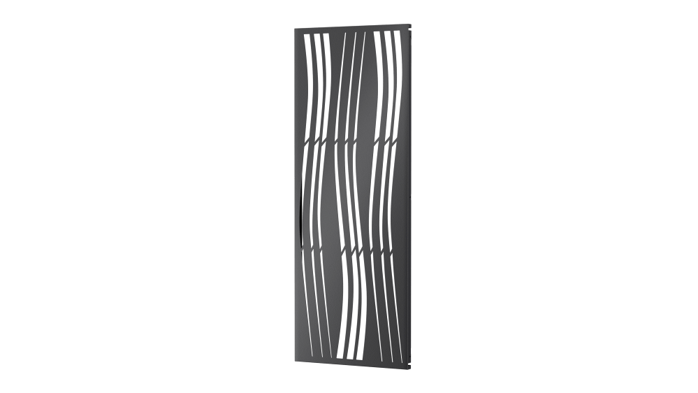Sichtschutz Arno als 3D-Modell | Pulverbeschichtet Sonderfarbe RAL 7016 Anthrazitgrau