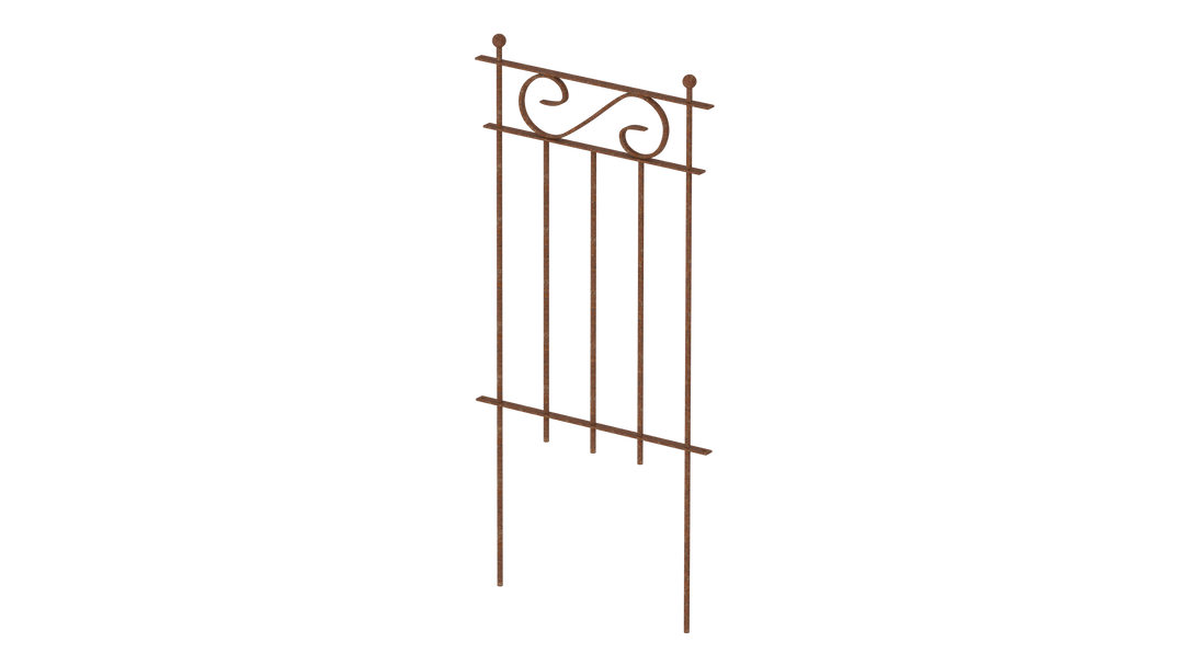 Steckzaun Balerna in unbeschichtet als 3D-Modell