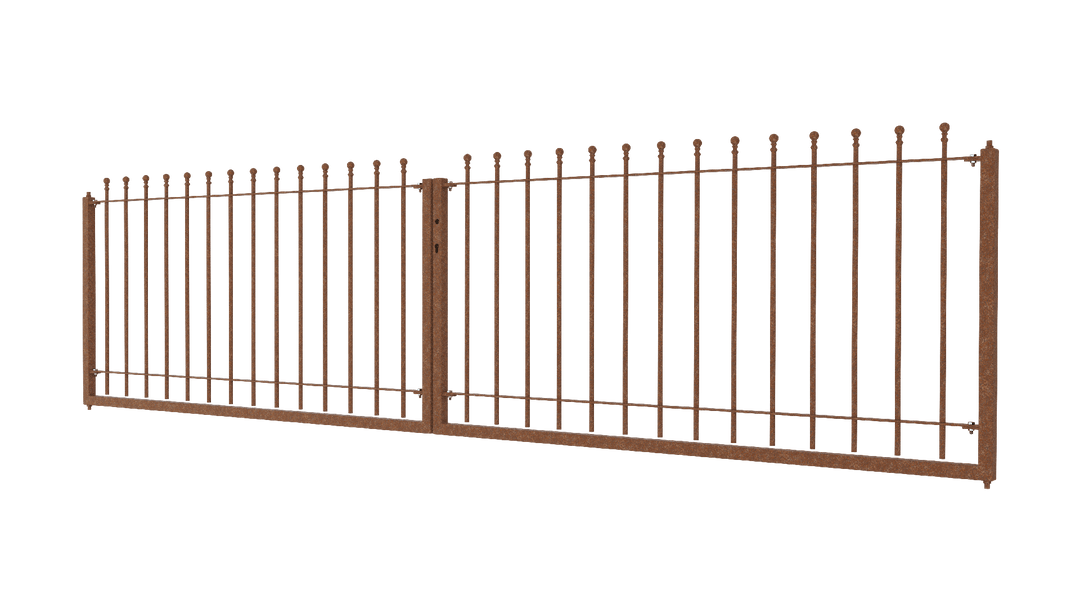 Zweiflügeliges Tor Ancona als 3D Modell | Unbeschichtet