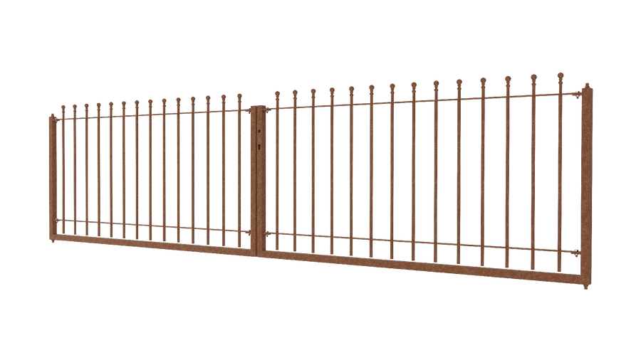 Zweiflügeliges Tor Ancona als 3D Modell | Unbeschichtet