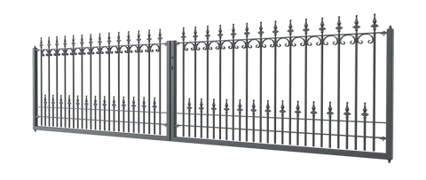 Hoftor Lucca | pulverbeschichtet anthrazit
