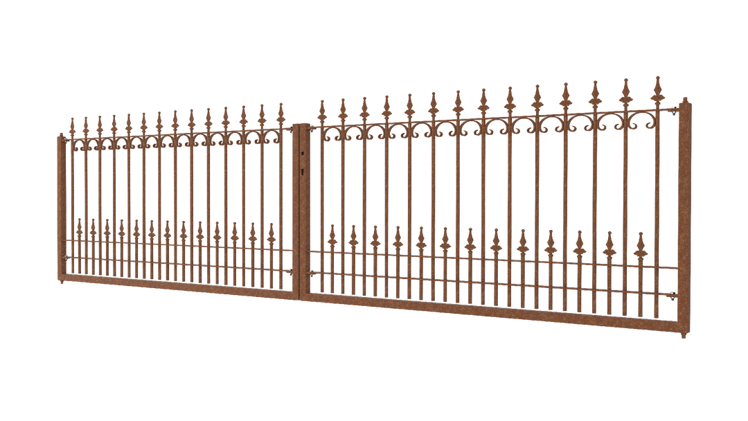 Zweiflügeliges Tor Lucca als 3D Modell | Unbeschichtet