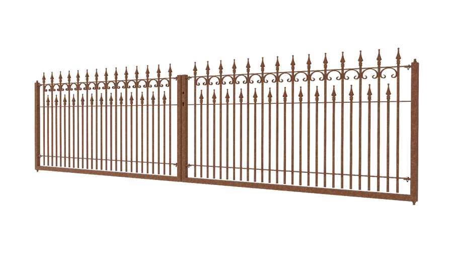Zweiflügeliges Tor Lugano als 3D Modell | Unbeschichtet