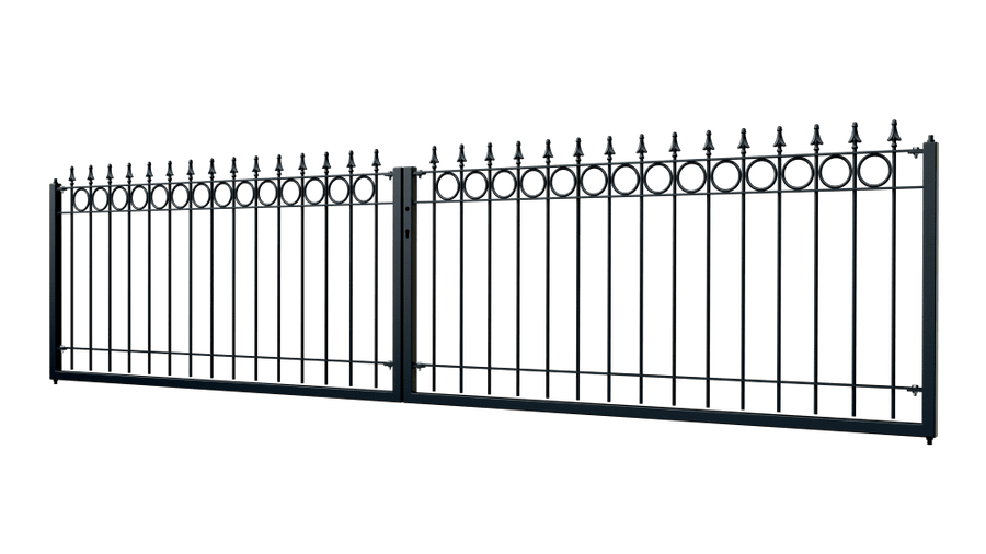 Tor Belluno 3D Modell | Pulverbeschichtete Sonderfarbe RAL 9005 Tiefschwarz