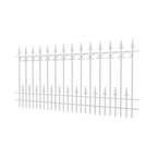 Zaun Lucca | Pulverbeschichtet RAL 9010 Reinweiß
