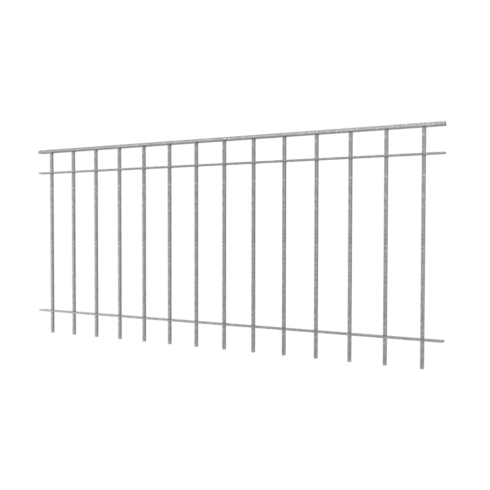 Geländer Padua als 3D-Modell | Feuerverzinkt