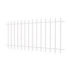 Zaun Padua | Pulverbeschichtet RAL 9010 Reinweiß
