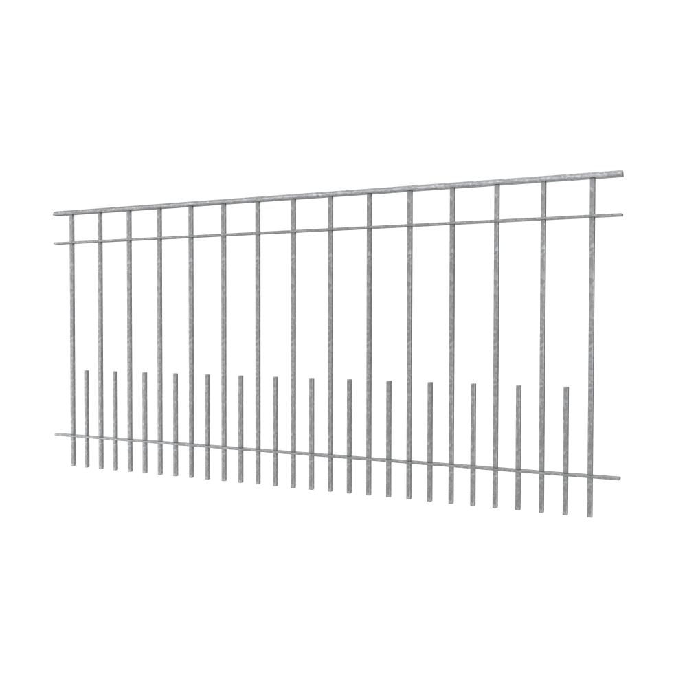 Geländer Perugia als 3D-Modell | Feuerverzinkt