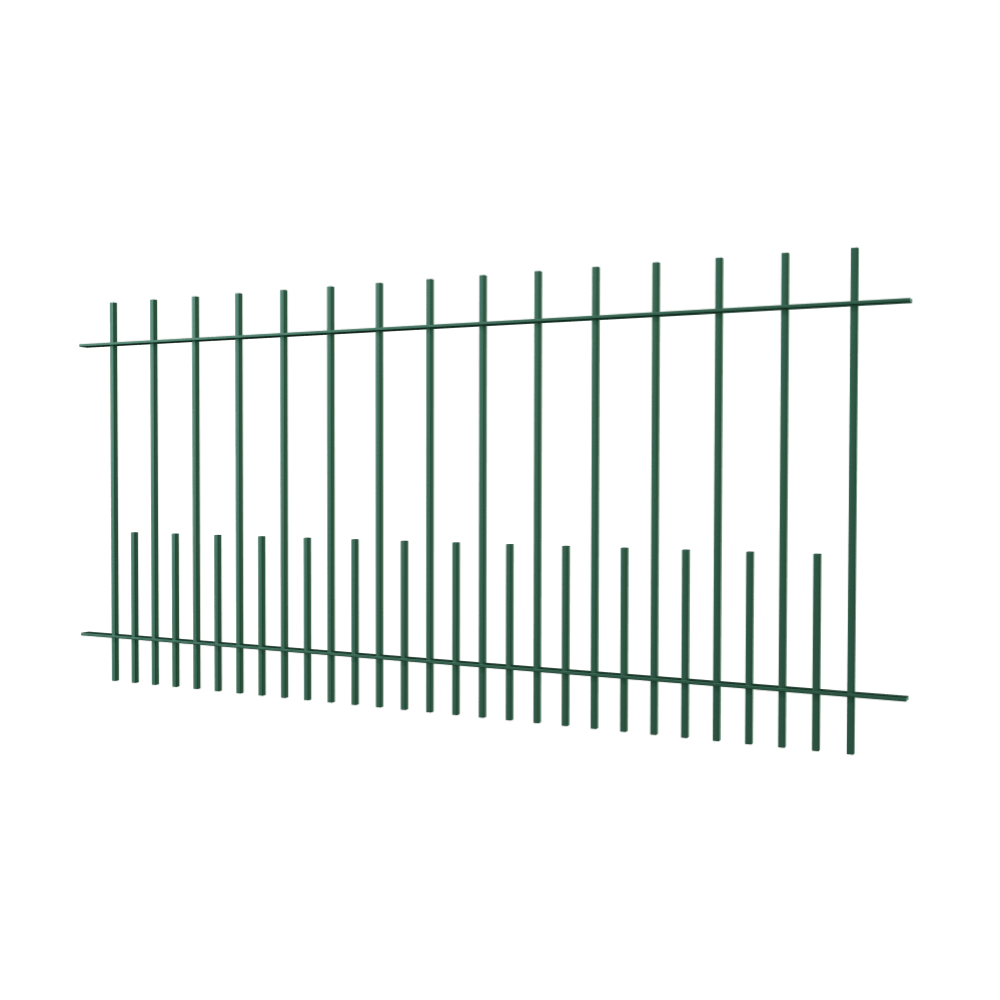 Zaun Perugia | Pulverbeschichtet RAL 6005 Moosgrün