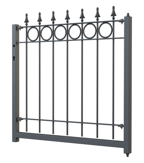 Gartentor Belluno 3D Modell | Pulverbeschichtet Anthrazit