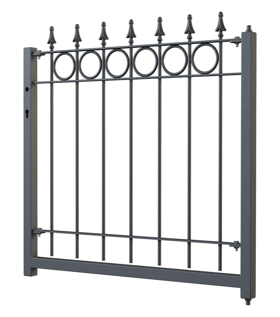 Gartentor Belluno 3D Modell | Pulverbeschichtet Anthrazit