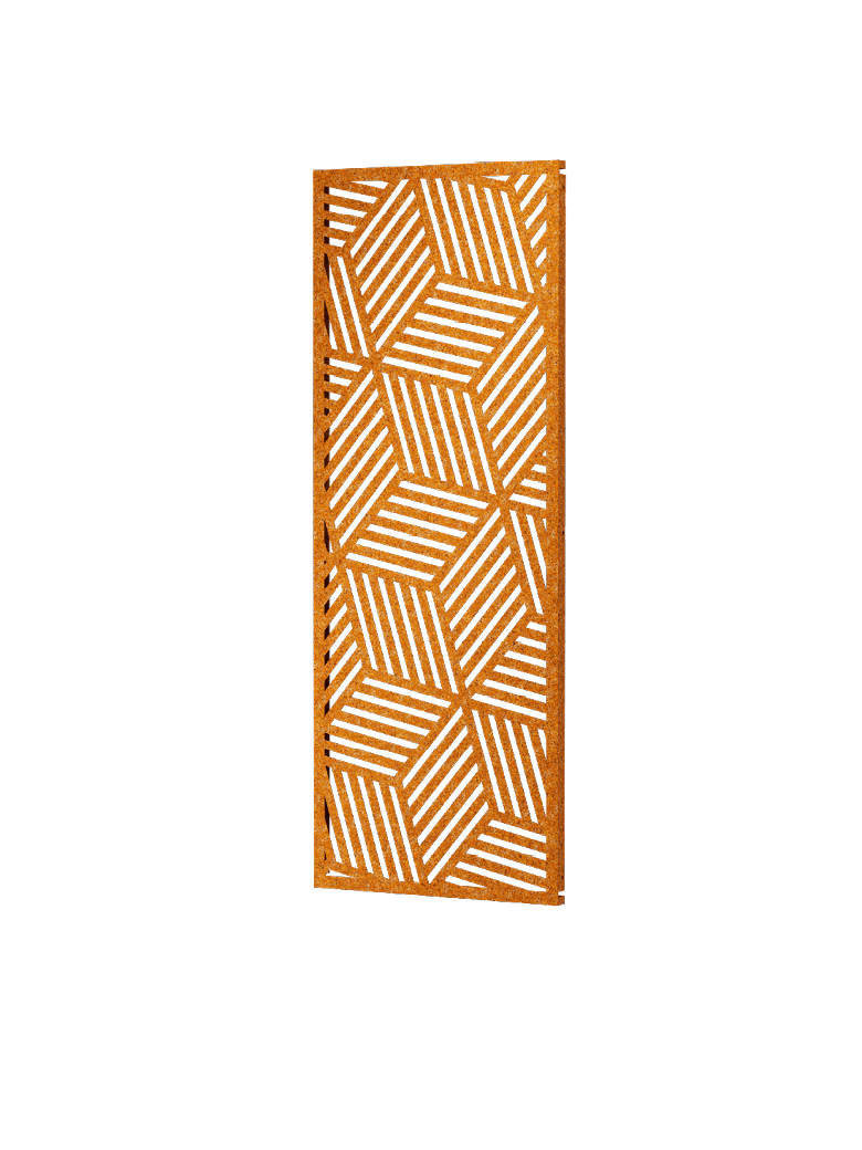 Metallsichtschutz Reno Modell | Cortenstahl