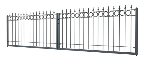 Tor Belluno 3D Modell | Pulverbeschichtet Anthrazit